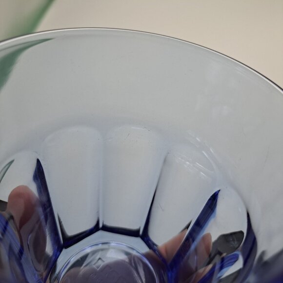 Ikea 9 Panel Tumbler Drinking Glass Blue France - Picture 4 of 9